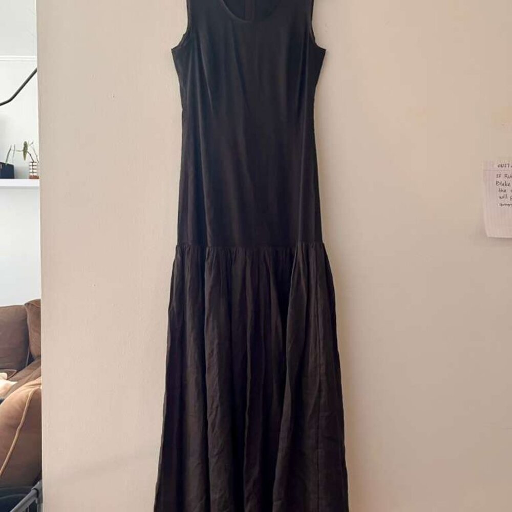 COS Dropped-Waist Maxi Dress Sz 4 - Picture 2 of 3
